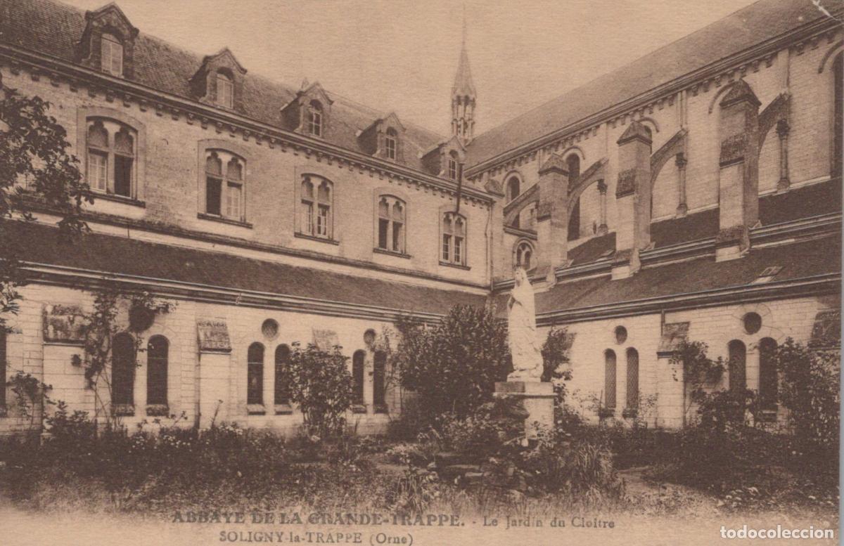 Postales: France Soligny la Trappe Abbaye Grande Trappe Jardin Clo&icirc;tre Unposted *YAA268