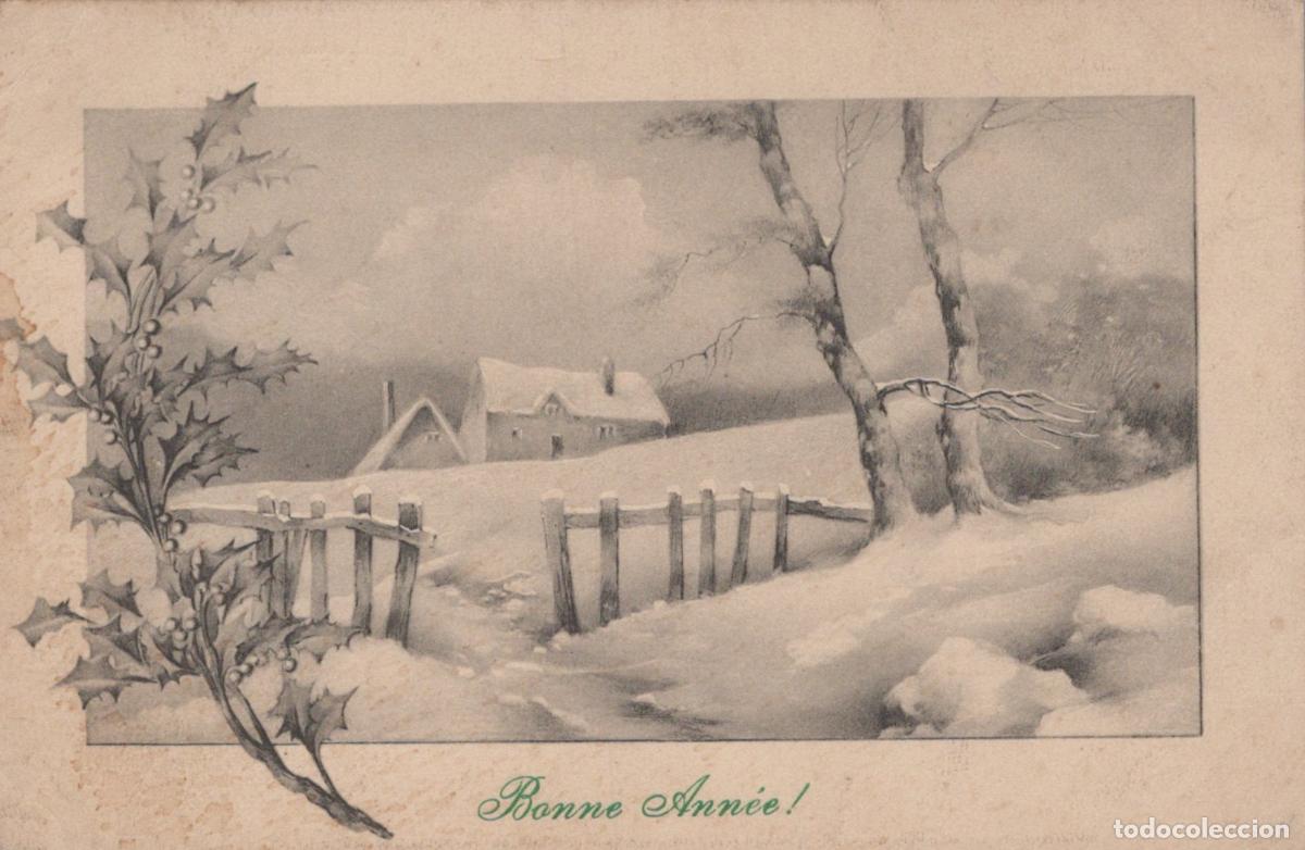 Postales: France St Omer Paysage Hivernal Enneig&eacute; Maison Arbres *YAA359