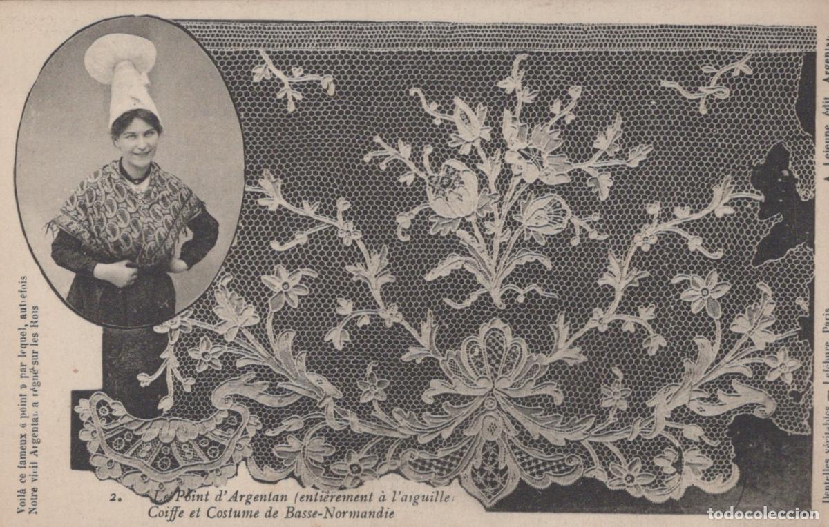 Postales: France Argentan Femme en Costume Traditionnel et Dentelle D *YAA361