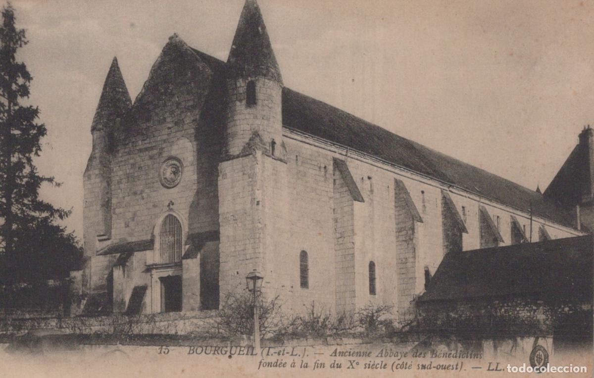 Postkarten: France Bourgueil Ancienne Abbaye B&eacute;n&eacute;dictins Xe Si&egrave;cle Unposted *YAA417