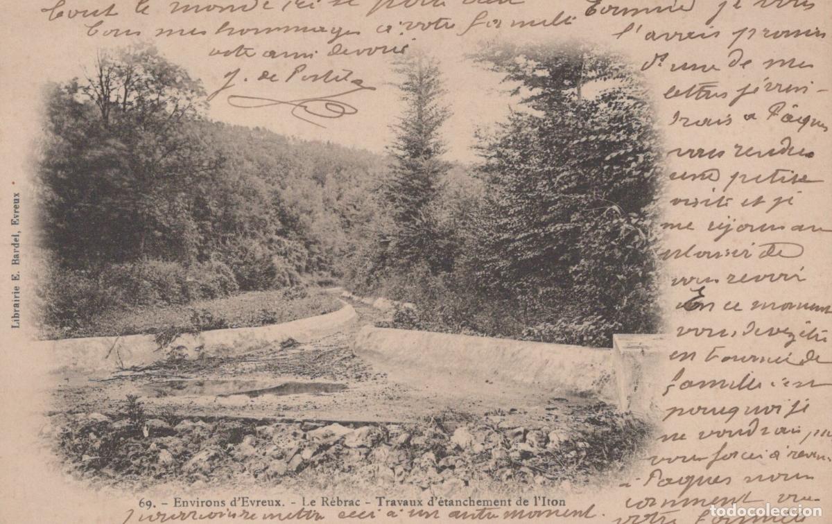 Postkarten: France Evreux Normandie Travaux &Eacute;tanchement Iton Paysage Rural *YAA406