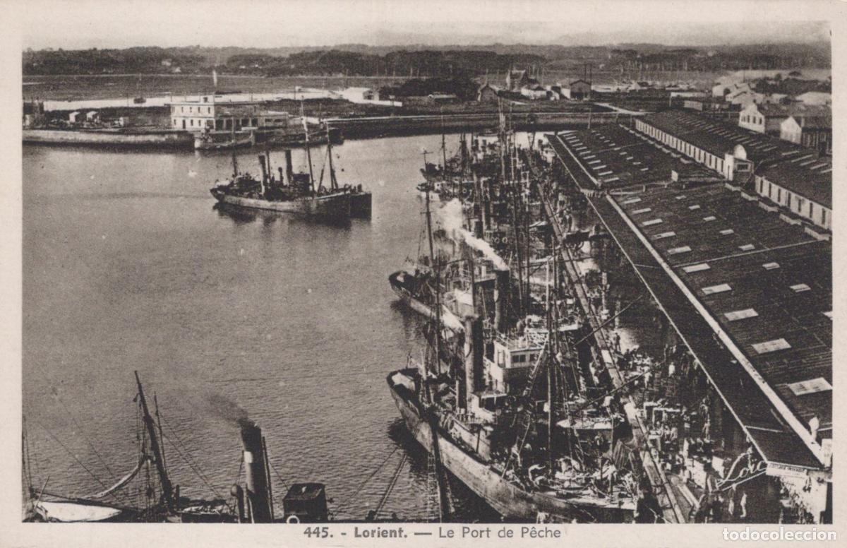 Postcards: France Lorient Bretagne Port de P&ecirc;che Anim&eacute; Chalutiers Quais Unposted *YAA429