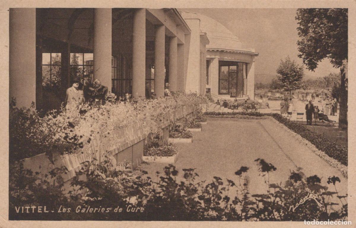 Postcards: France Vittel Les Galeries de Cure Architecture Thermale *YAA308