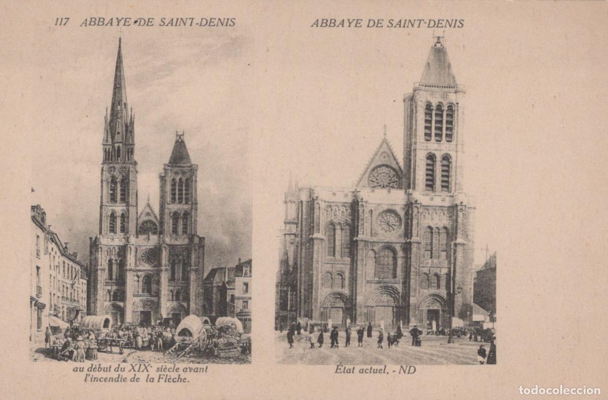 Postcards: France Saint Denis &Icirc;le de Basilique Cath&eacute;drale Vues Comparatives *YAA434