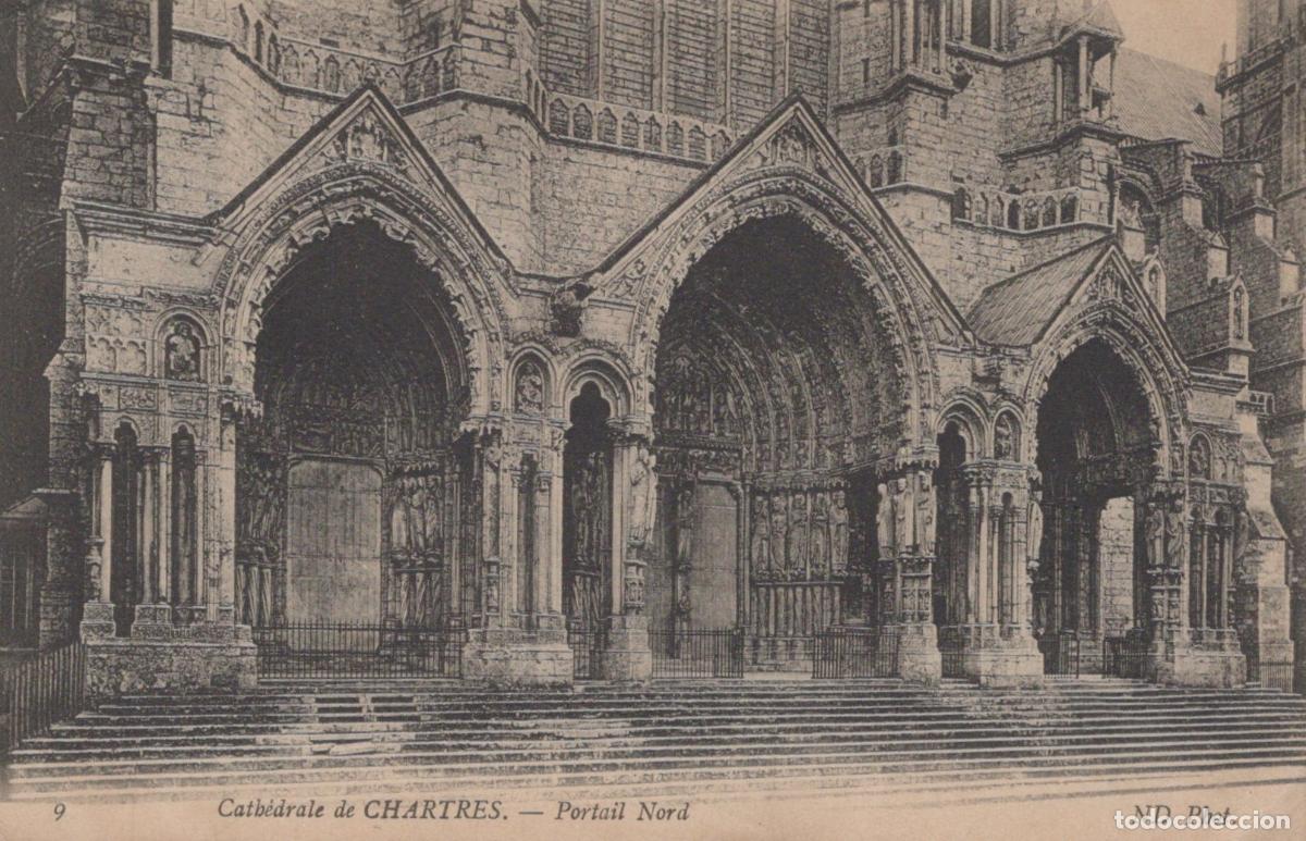 Postcards: France Chartres Cath&eacute;drale Notre Dame Portail Nord *YAA313