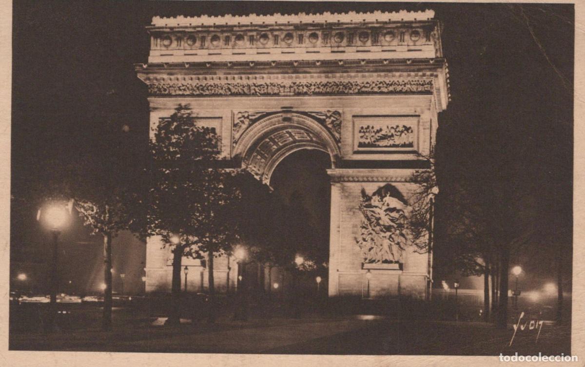 Postales: France Paris &Icirc;le de Arc de Triomphe Architecture Nuit 1942 *YAA466