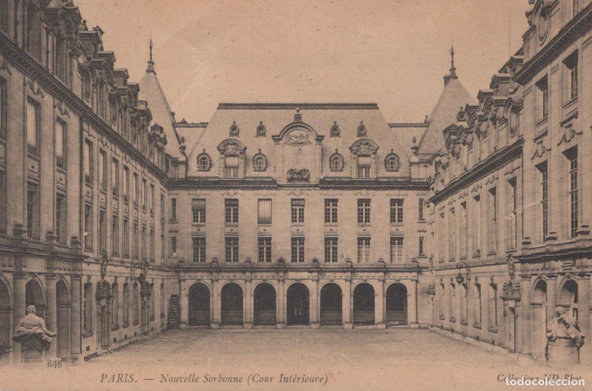 Postales: France Paris &Icirc;le de Sorbonne Cour Int&eacute;rieure Architecture Historique *YAA484