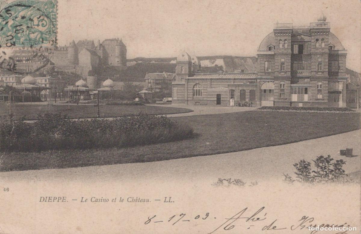 Cartoline: France Dieppe Casino et Ch&acirc;teau Architecture Historique *YAA503