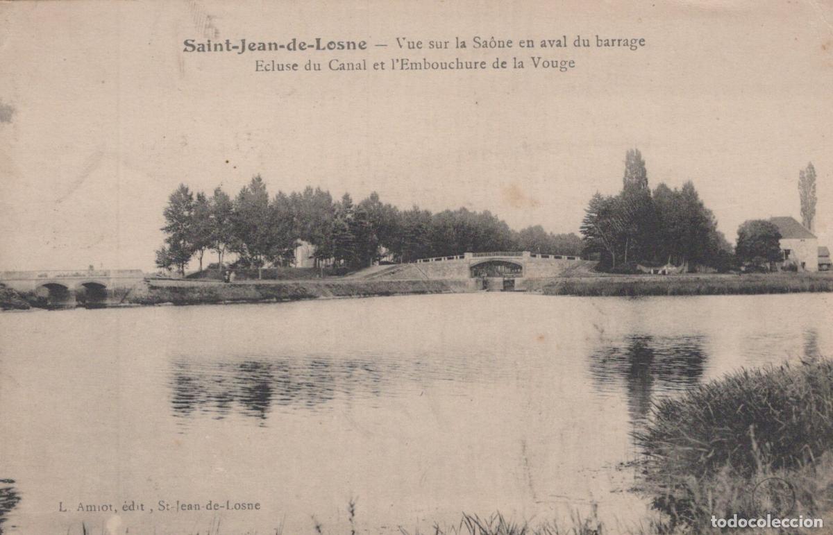 Cartoline: France Saint Jean de Losne Sa&ocirc;ne Barrage &Eacute;cluse et Vouge *YAA507