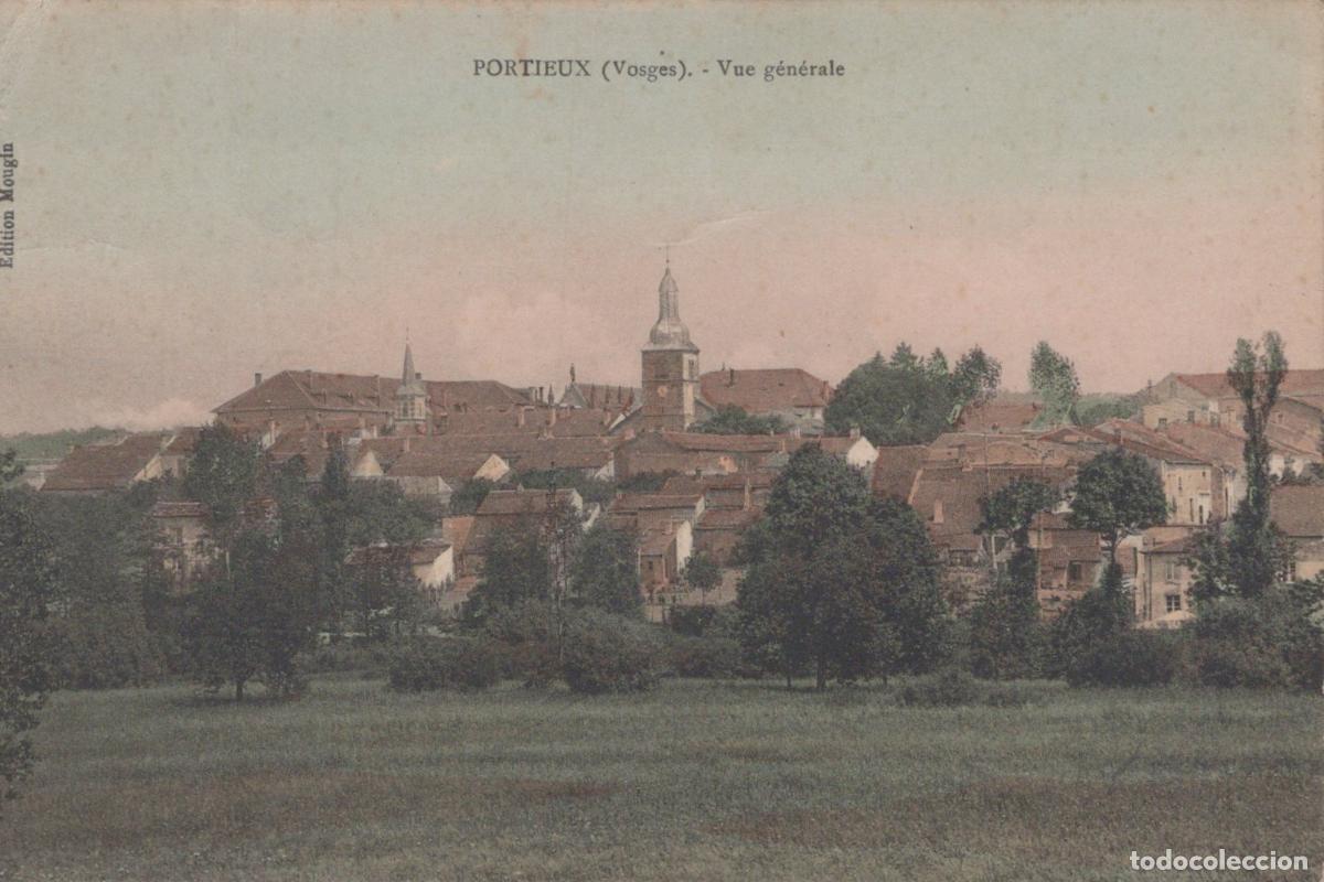 Cartoline: France Portieux Vue G&eacute;n&eacute;rale du Village &Eacute;glise Architecture Paysage *YAA518