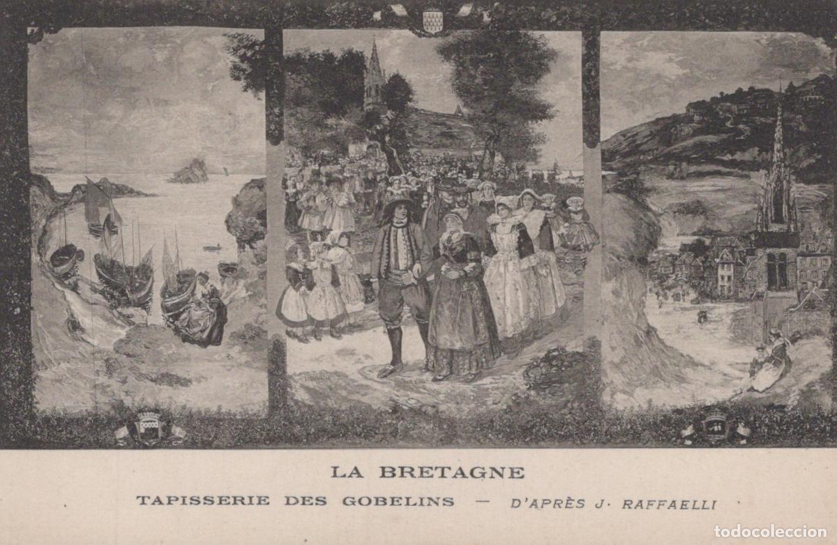 Cartoline: France Bretagne Tapisserie Gobelins Raffa&euml;lli Sc&egrave;nes Bretonnes Unposted *YAA355