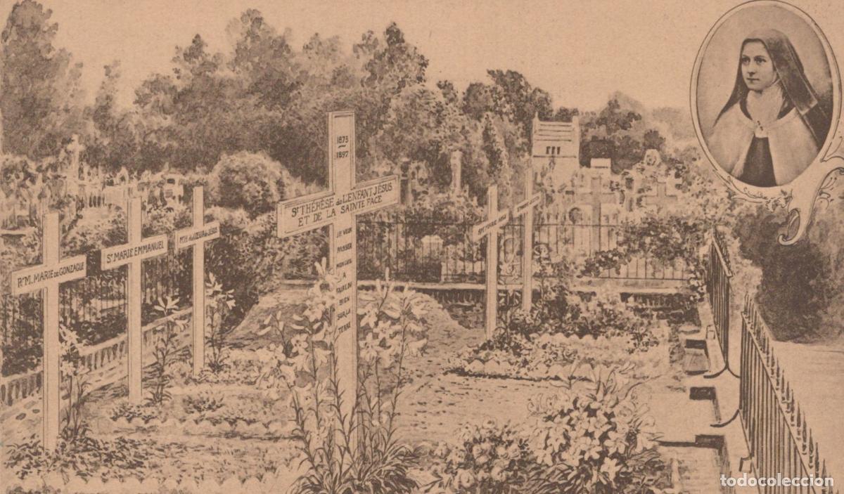 Postkarten: France Lisieux Cimeti&egrave;re Ste Th&eacute;r&egrave;se Portrait Unposted *YAA360