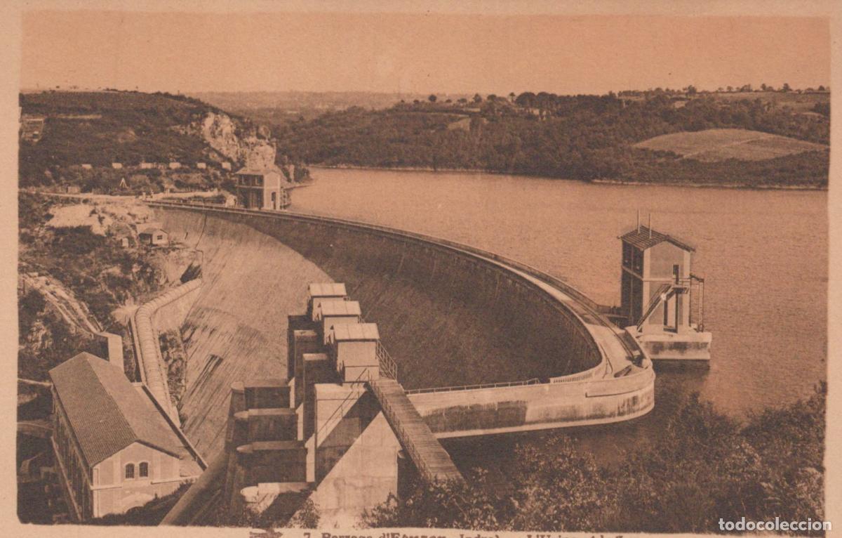 Postkarten: France &Eacute;guzon Barrage D Hydro&eacute;lectricit&eacute; Unposted *YAA538