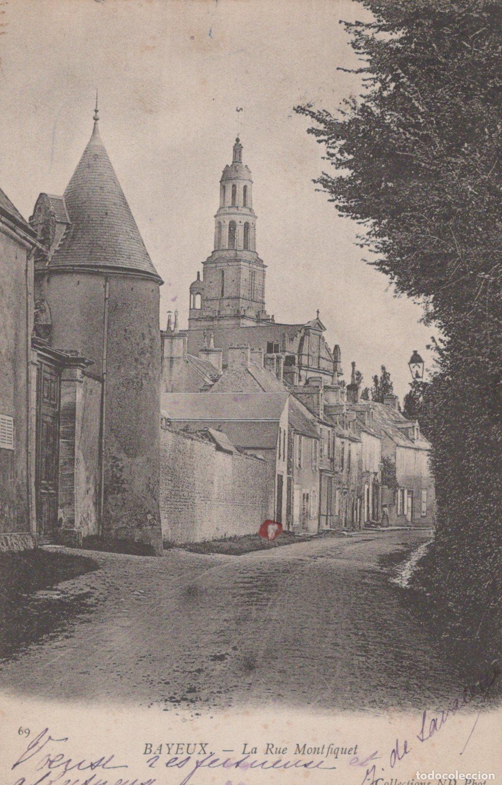 Postales: France Bayeux Normandie Rue Montfiquet Cath&eacute;drale Architecture *YAA579