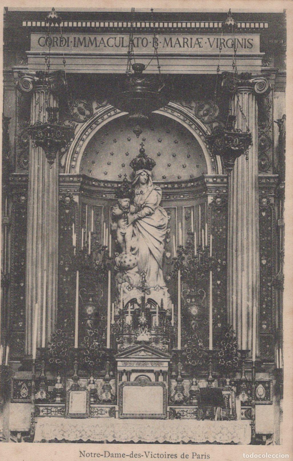 Postales: France Paris &Icirc;le de Notre Dame des Victoires Autel Statue Vierge *YAA573