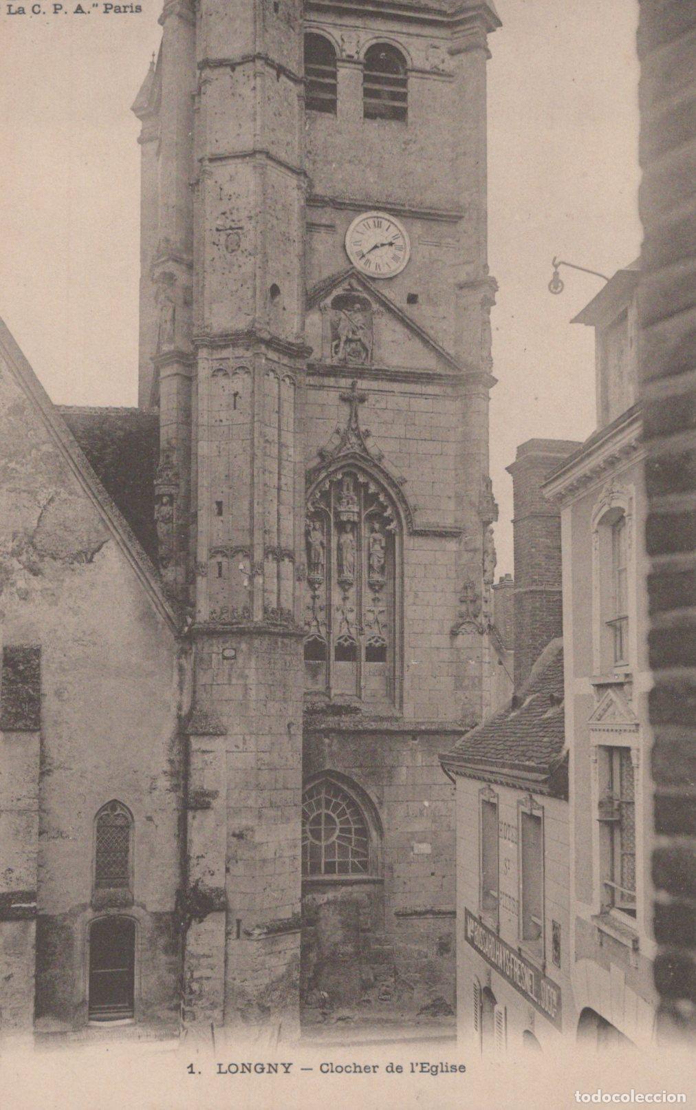 Postales: France Longny &Eacute;glise Saint Martin Clocher Architecture Unposted *YAA586