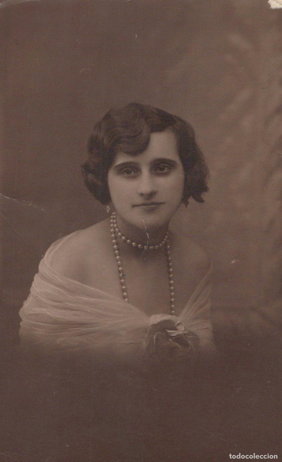 Postales: France Orsay Portrait de Femme Perles Art D&eacute;co Post&eacute;e *YAA588