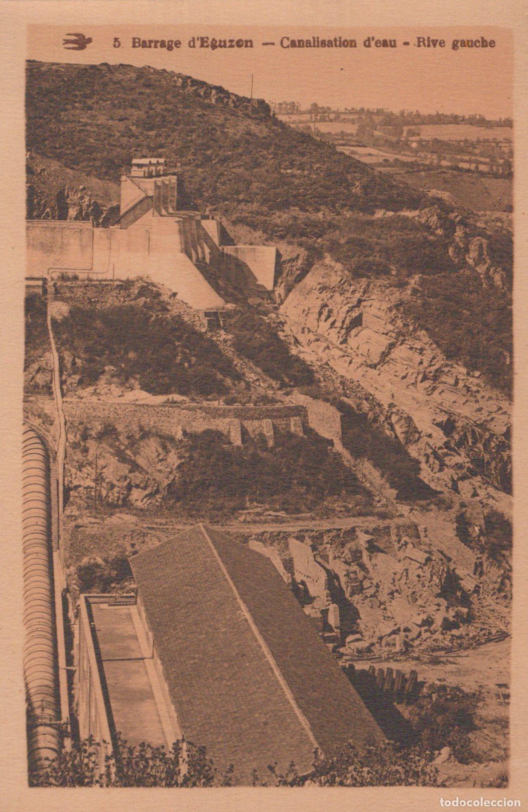 Postales: France Eguzon Chant&ocirc;me Barrage D Eguzon Canalisation D Eau Unposted *YAA596