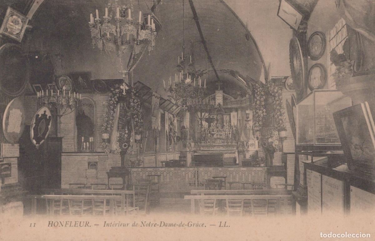 Postkarten: France Honfleur Normandie Int&eacute;rieur Chapelle Notre Dame de Gr&acirc;ce Ex Voto *YAA440