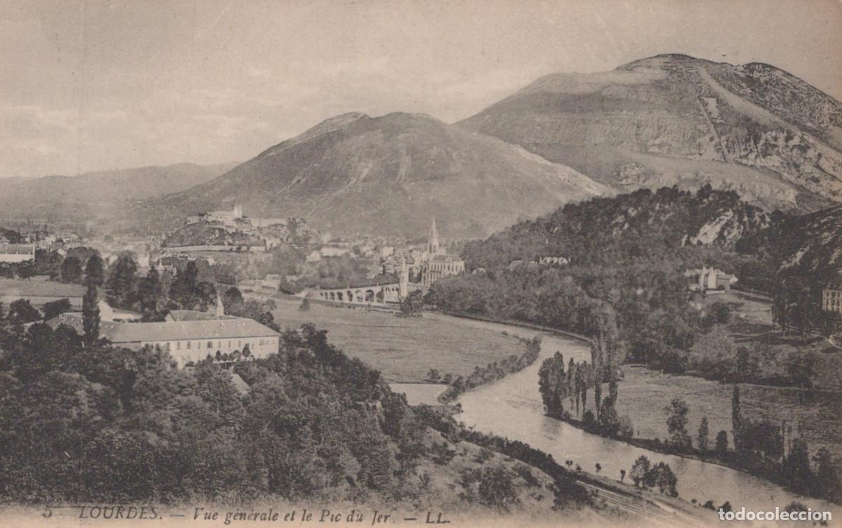 Postales: France Lourdes Vue G&eacute;n&eacute;rale Ville Pic du Jer Unposted *YAA448