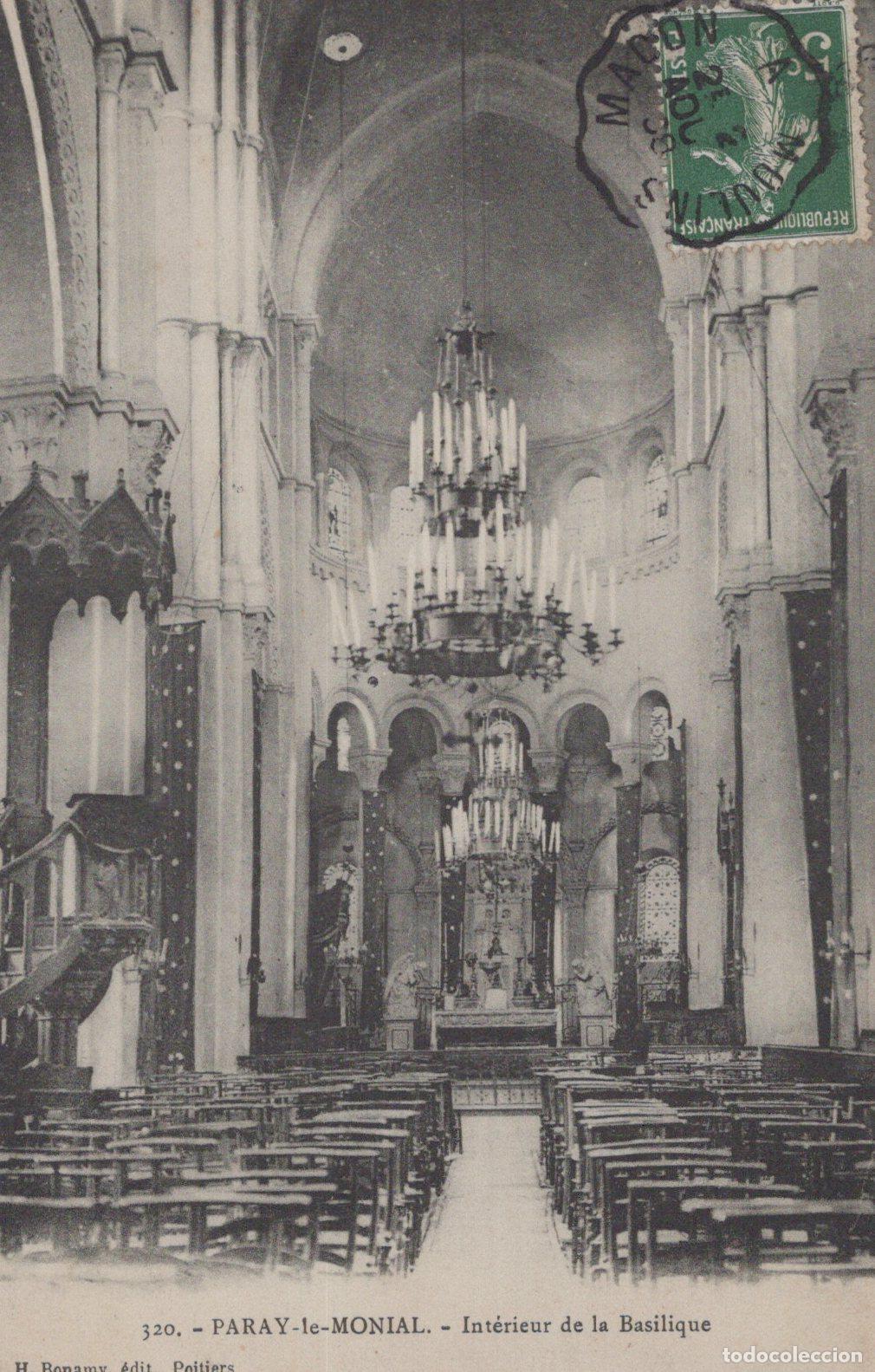 Postales: France Paray Le Monial Basilique Interieur Religion Unposted *YAA652