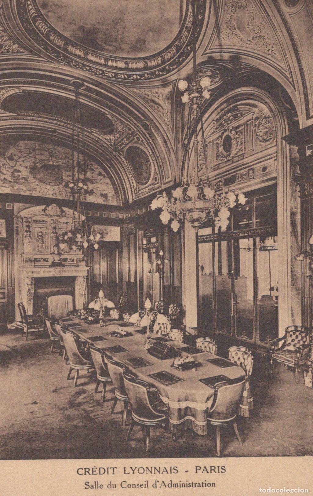 Postales: France Paris &Icirc;le de Cr&eacute;dit Lyonnais Salle Conseil Unposted *YAA648