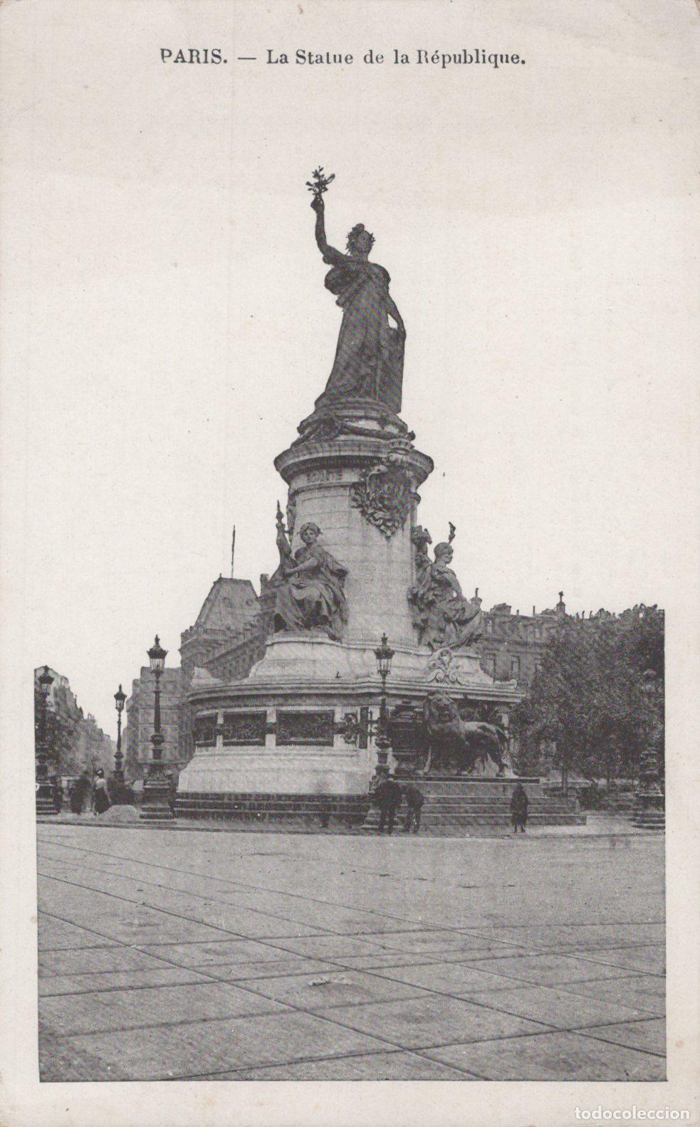Postales: France Paris &Icirc;le de Statue de la R&eacute;publique Monument Unposted *YAA657