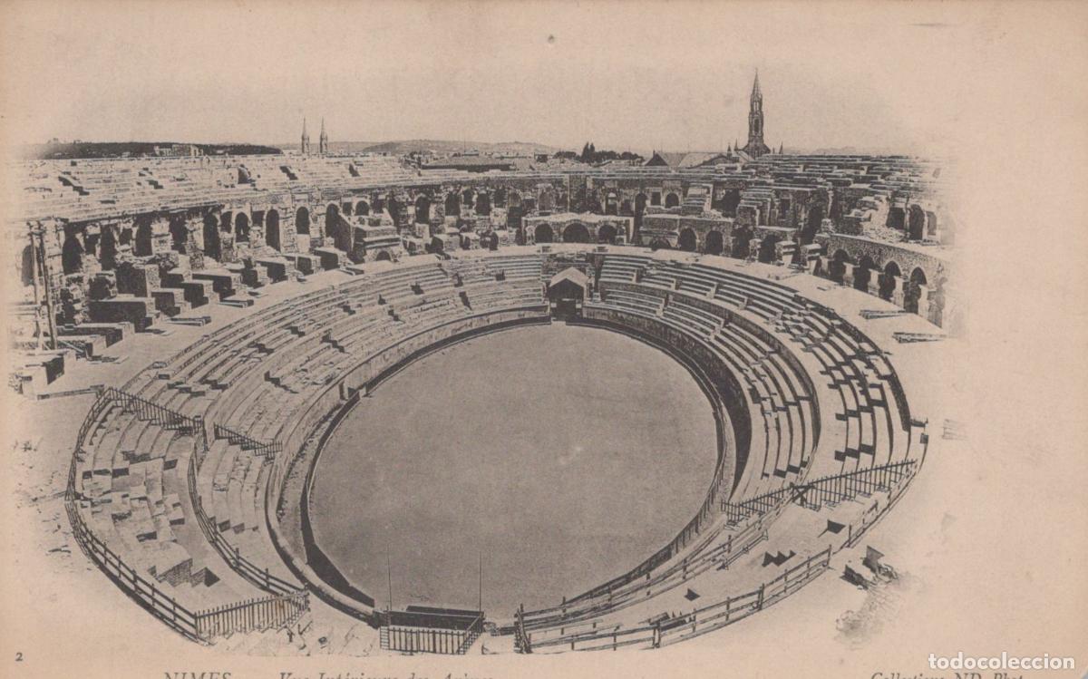 Postales: France N&icirc;mes Ar&egrave;nes de Amphith&eacute;&acirc;tre Romain Architecture Post&eacute;e *YAA460