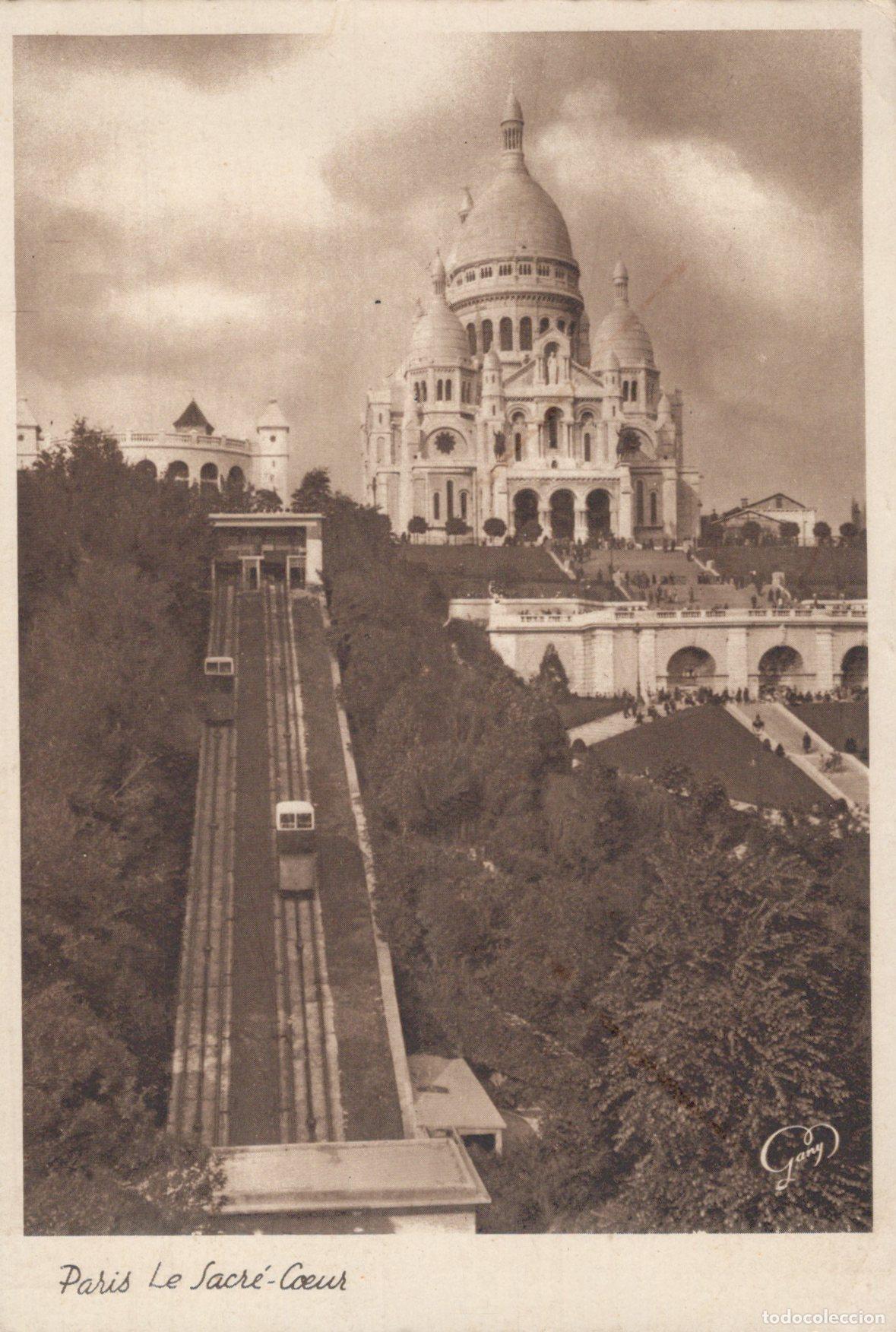 Postcards: France Paris &Icirc;le de Sacr&eacute; C&oelig;ur et Funiculaire Architecture *YAA679