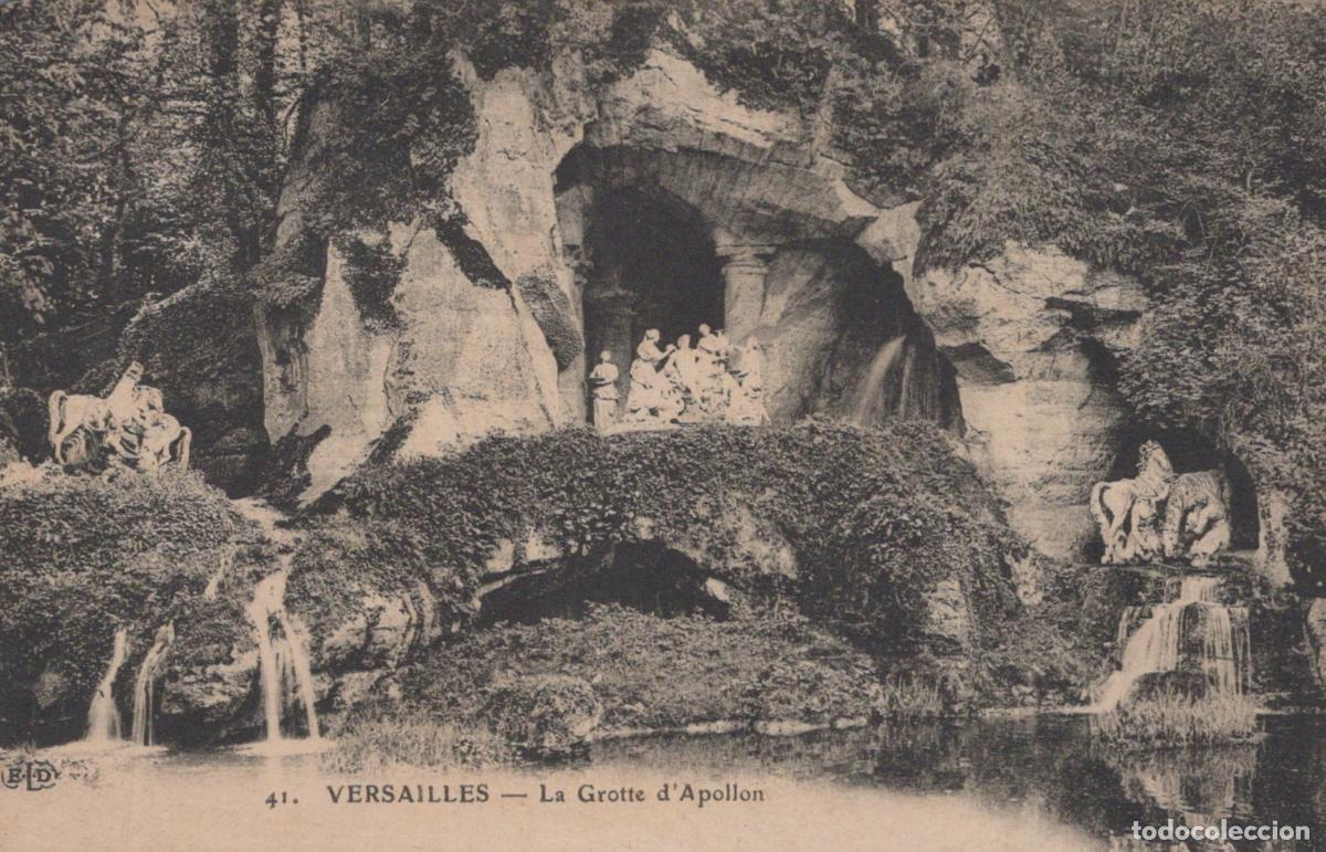 Postcards: France Versailles &Icirc;le de Grotte D Apollon des Jardins Royaux *YAA488