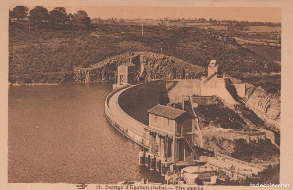 Postales: France Eguzon Barrage D Rive Gauche Unposted *YAA524
