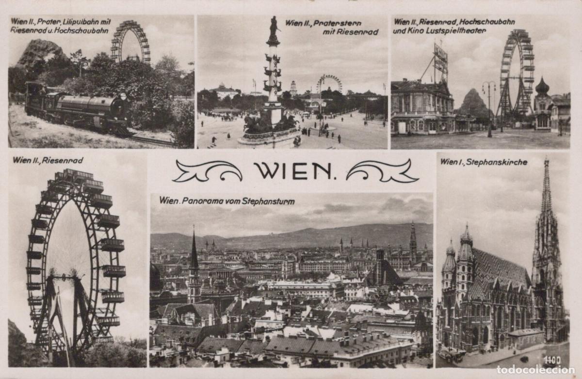 Postcards: &Ouml;sterreich Wien Prater Riesenrad Liliputbahn Real Photo Unposted *YAA787