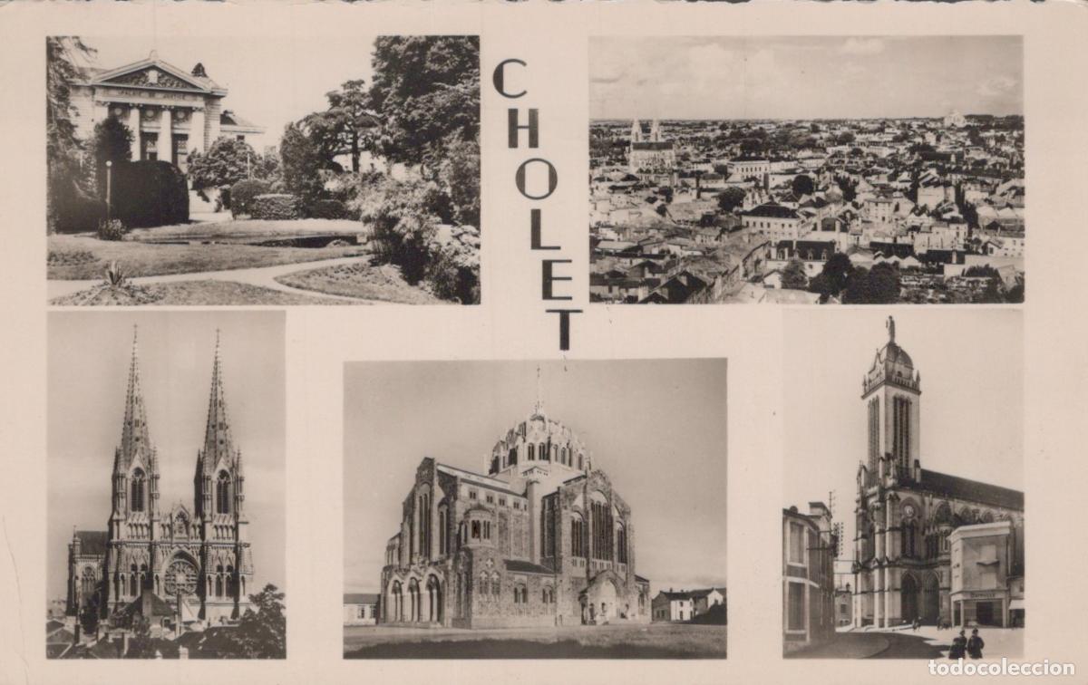 Postkarten: France Cholet Vues Multiples Palais de Justice &Eacute;glises Paysage Urbain *YAA804