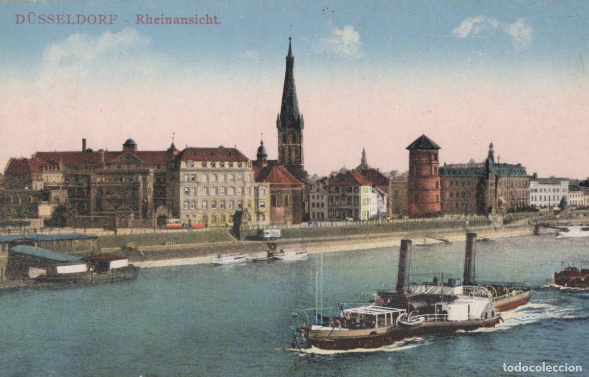 Postkarten: Deutschland D&uuml;sseldorf Nordrhein Westfalen Rheinansicht mit Unposted *YAA809