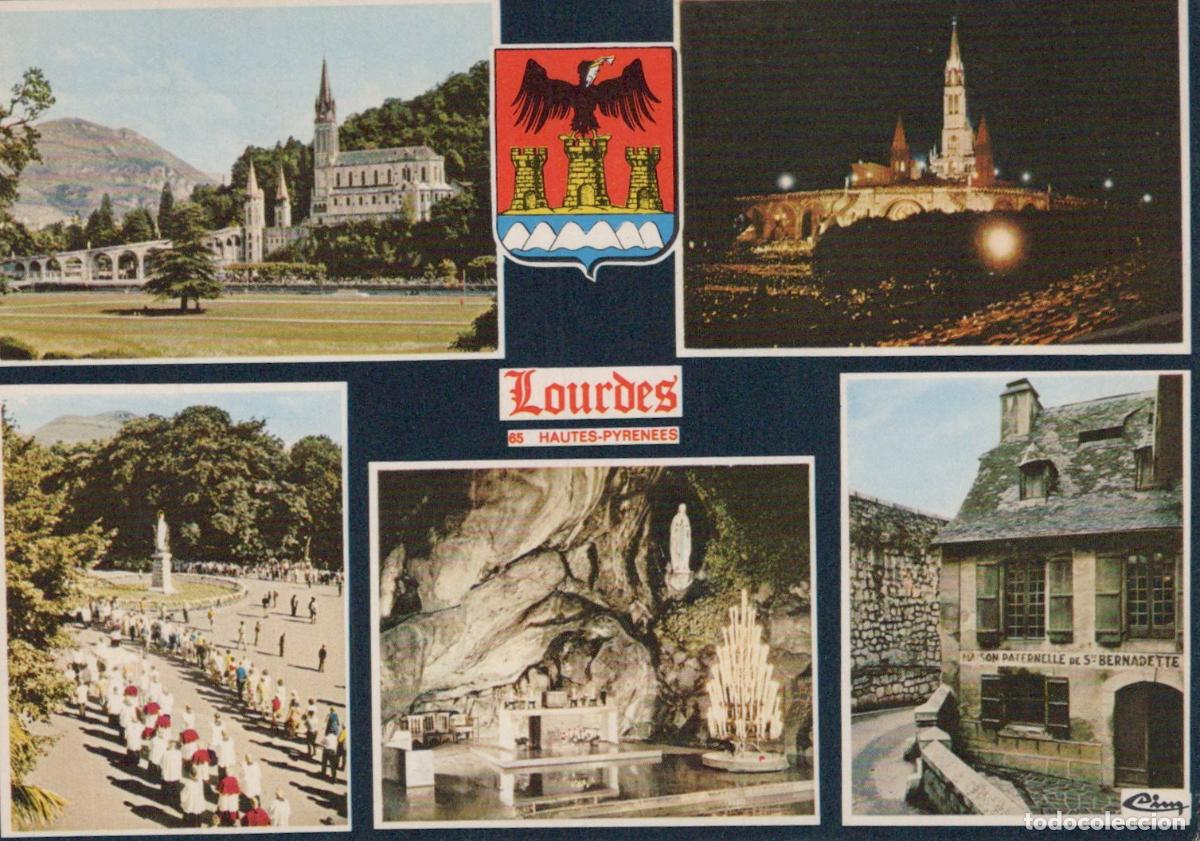 Postkarten: France Lourdes Hautes Pyr&eacute;n&eacute;es Sanctuaires Grotte Procession Bernadette *YAA798
