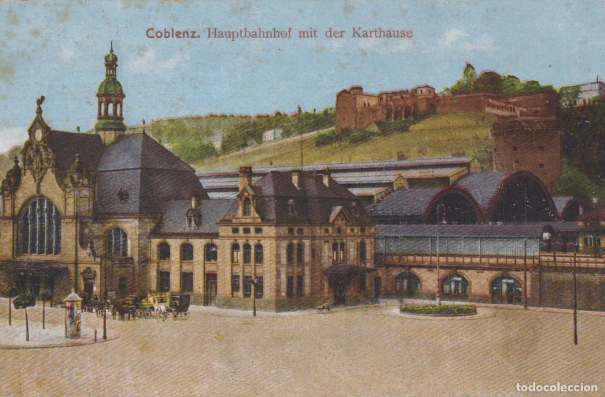Postkarten: Deutschland Coblenz Rheinland Pfalz Hauptbahnhof Karthause Oblitierte *YAA824