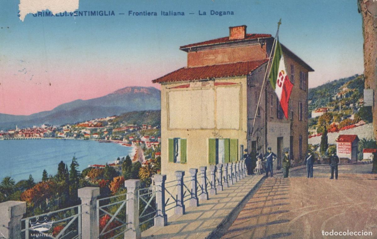 Postkarten: Italia Ventimiglia Frontiera Italiana Dogana Paesaggio Costiero Oblitata *YAA826