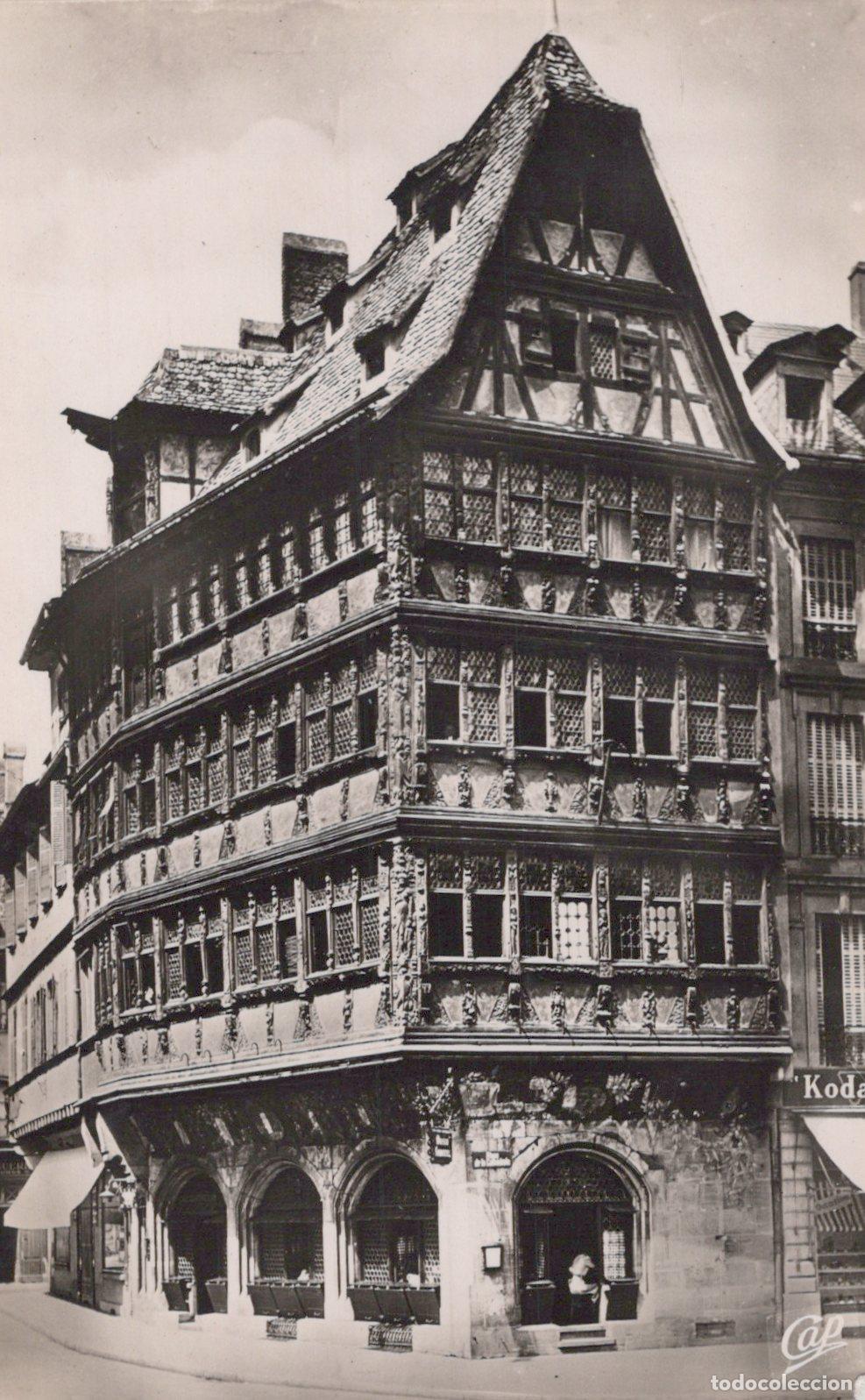 Postcards: France Strasbourg Maison Kammerzell B&acirc;timent M&eacute;di&eacute;val Unposted *YAA865