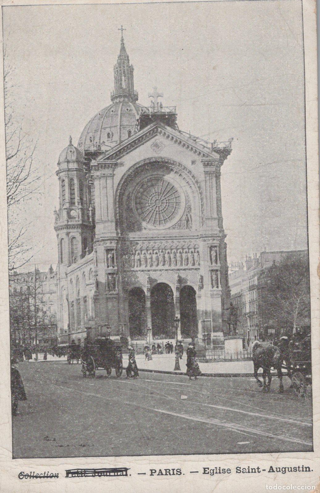Postcards: France Paris &Icirc;le de &Eacute;glise Saint Augustin Architecture Unposted *YAA870