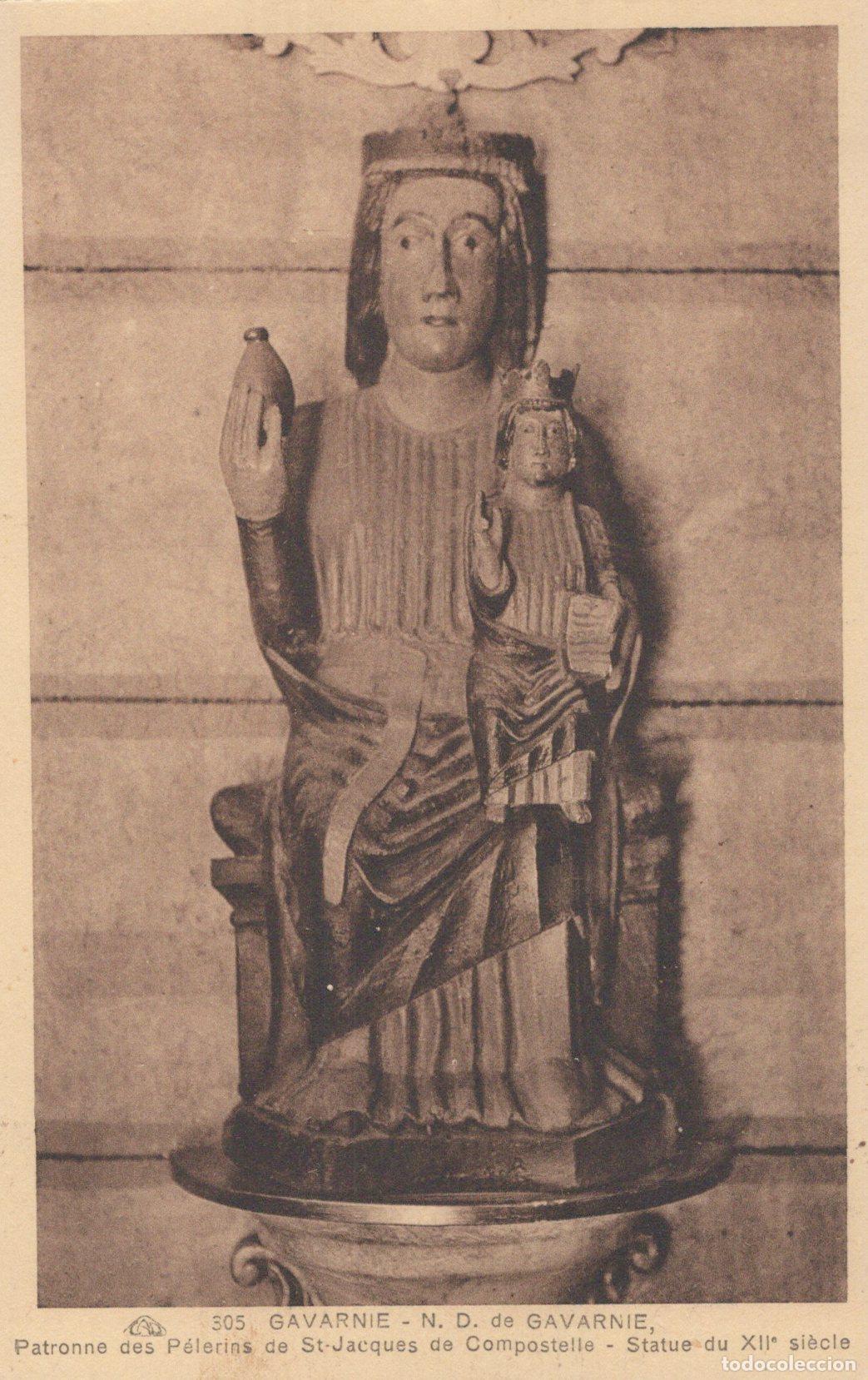 Cartoline: France Gavarnie Notre Dame Statue Xiie P&egrave;lerins Compostelle Unposted *YAA612