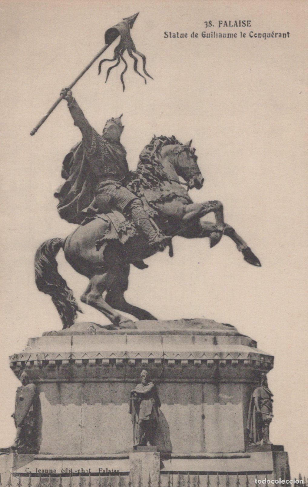 Cartoline: France Falaise Statue de Guillaume le Conqu&eacute;rant Unposted *YAA877