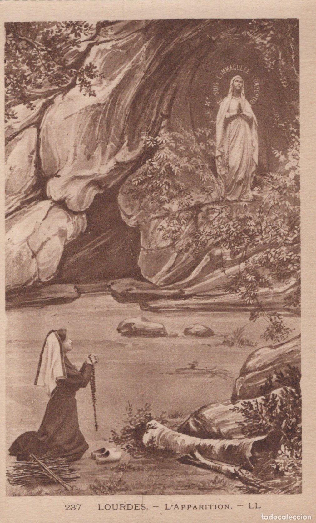 Cartoline: France Lourdes Apparition Notre Dame Religion Unposted *YAA625