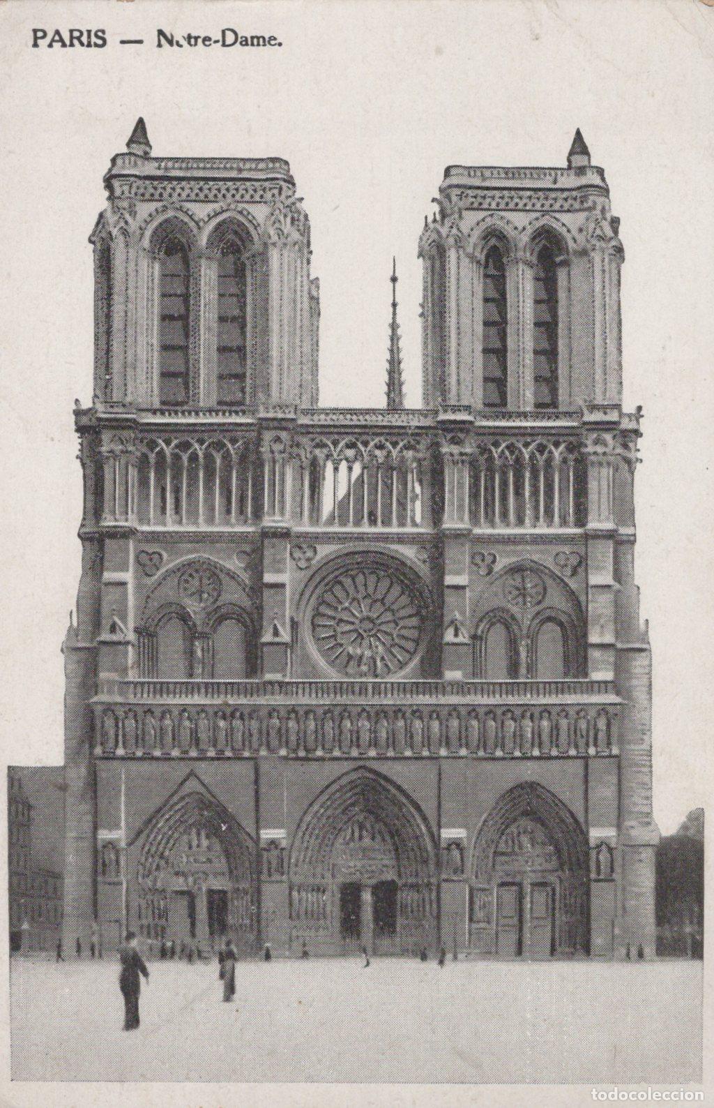Cartoline: France Paris &Icirc;le de Notre Dame Architecture Gothique *YAA879