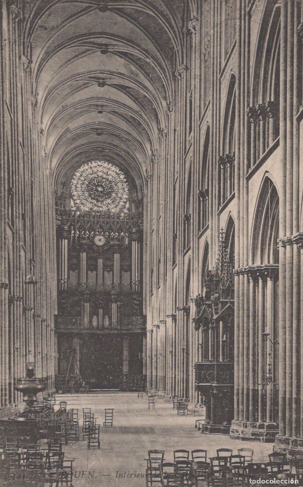 Cartoline: France Rouen Normandie Cath&eacute;drale Notre Dame Int&eacute;rieur Architecture *YAA627