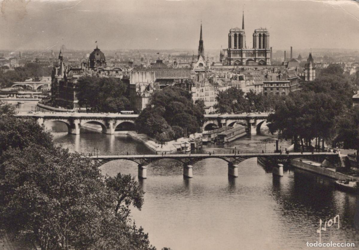 Postkarten: France Paris &Icirc;le de Seine Ponts Notre Dame &Icirc;le de la Cit&eacute; Unposted *YAA897