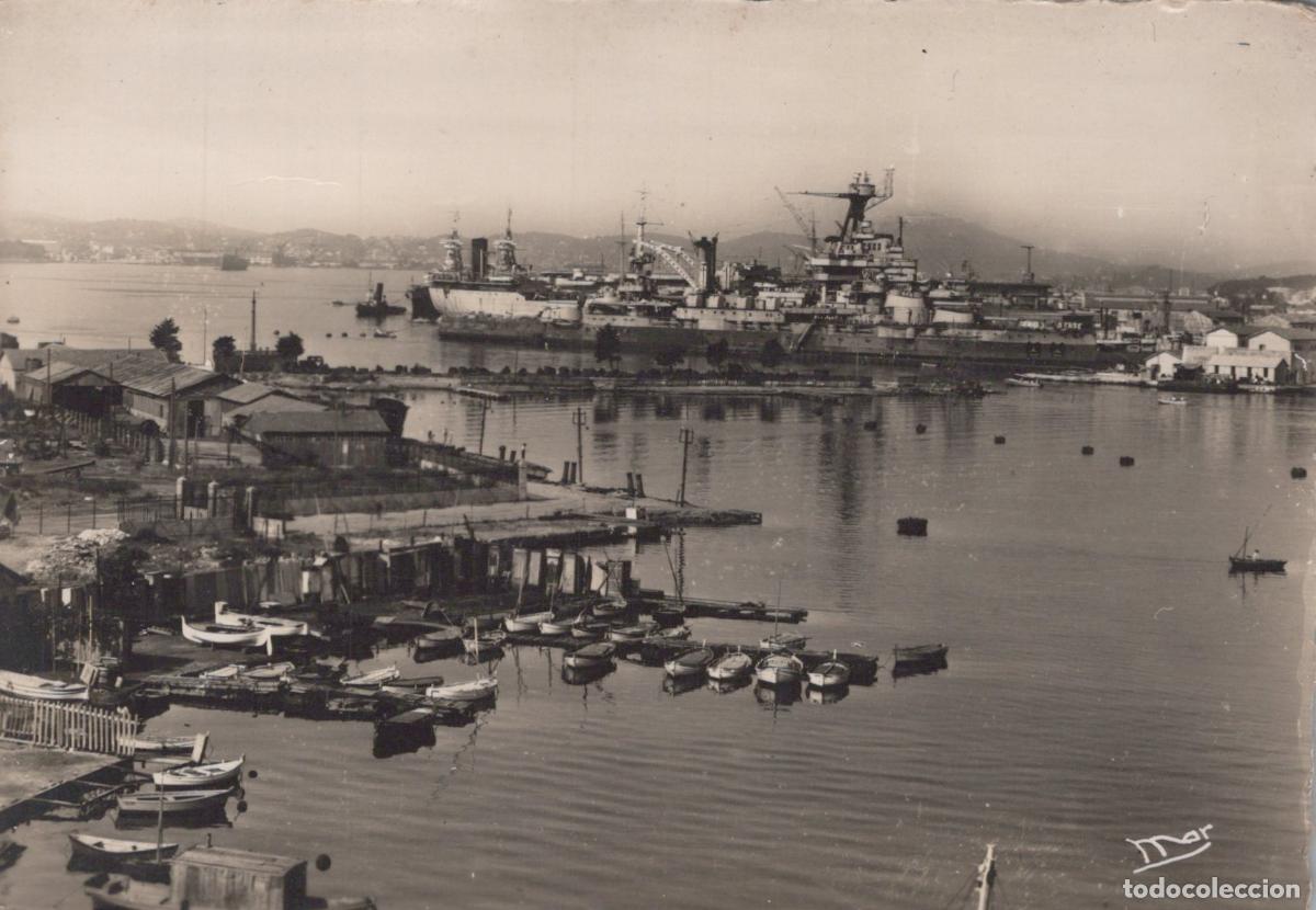Postkarten: France Toulon Port Militaire Cuirasses Real Photo Unposted *YAA902