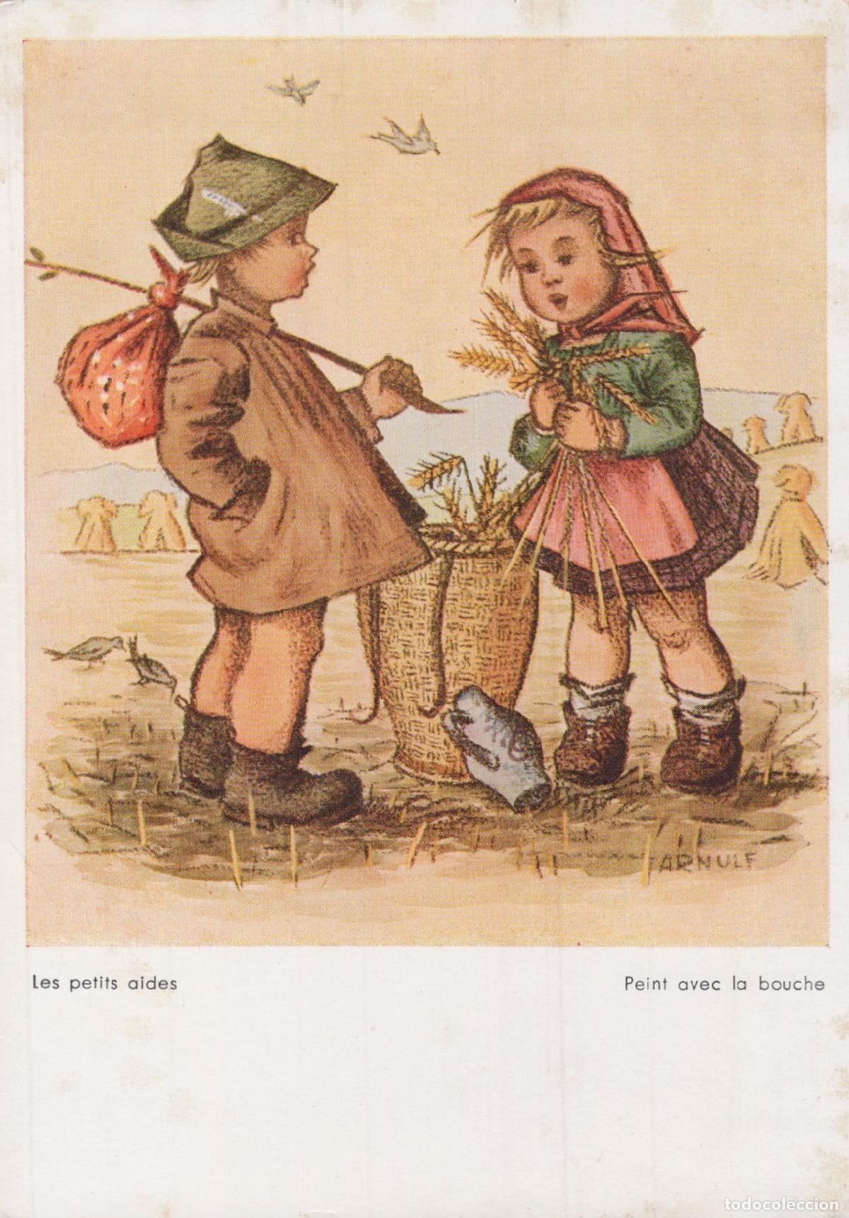 Postkarten: France Strasbourg Enfants Ruraux Art de la Bouche Unposted *YAA920