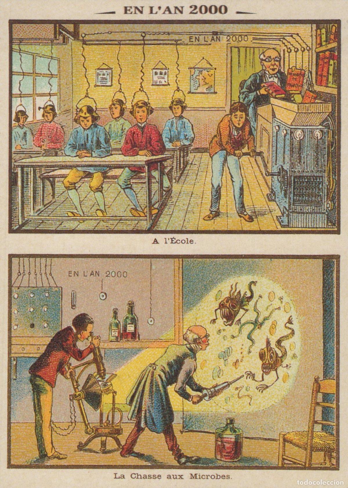 Cartoline: France Paris L an 2000 Science &Eacute;ducation Art Illustration Unposted *YAA919