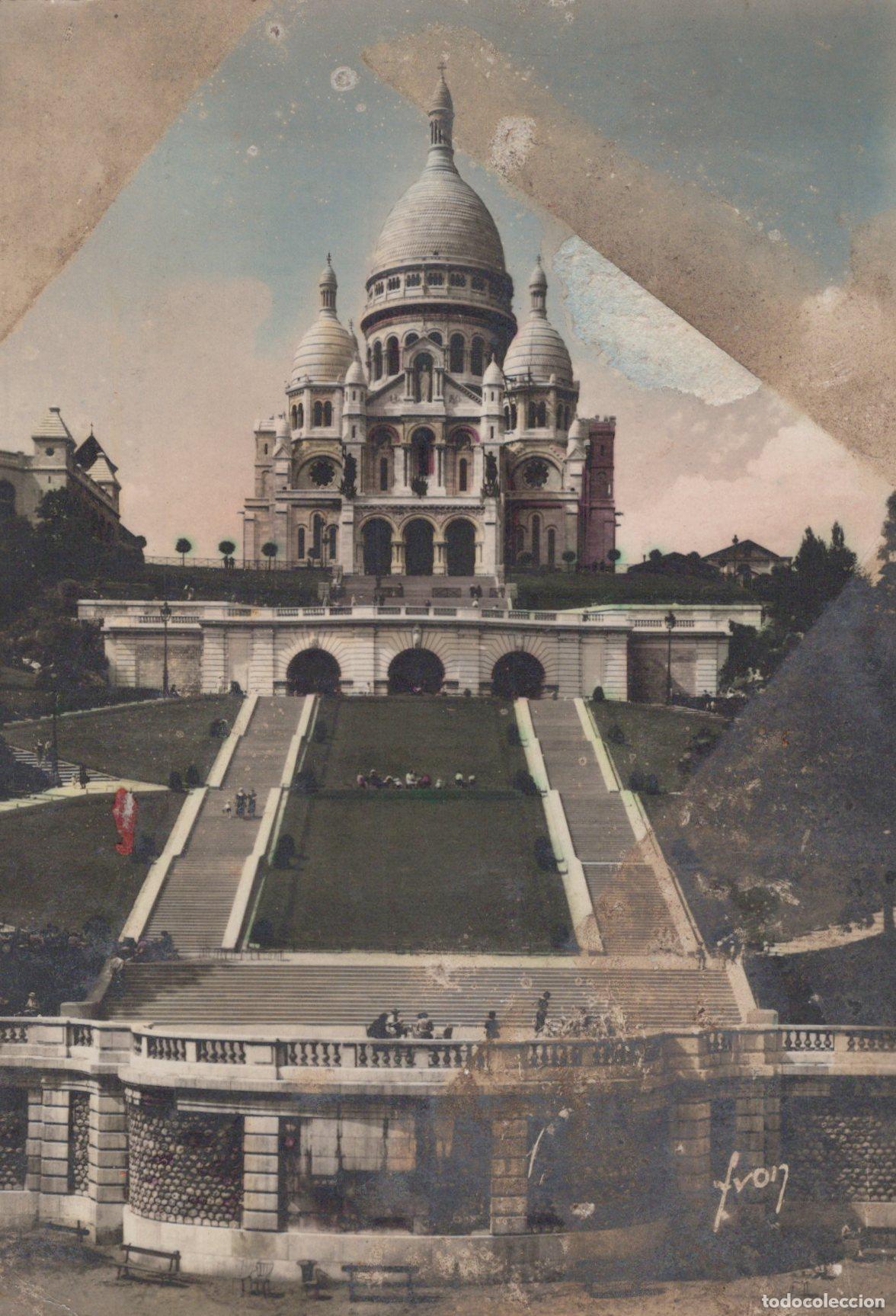 Cartoline: France Paris &Icirc;le de Sacr&eacute; C&oelig;ur Montmartre Architecture *YAA950