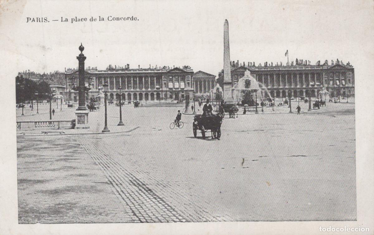 Postcards: France Paris &Icirc;le de Place de la Concorde Ob&eacute;lisque Fontaines Unposted *YAA683